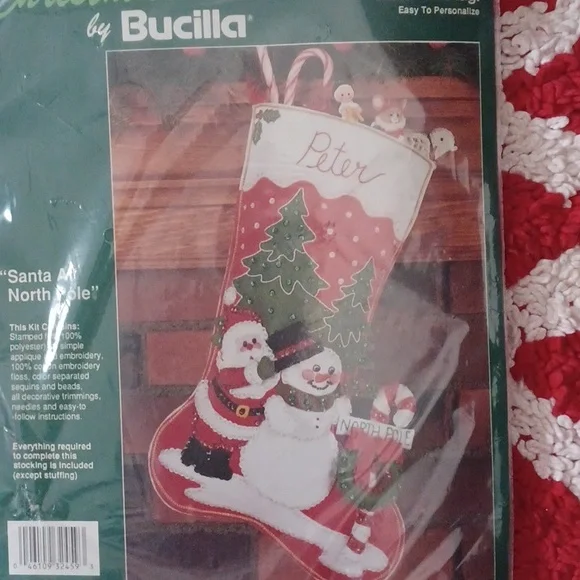 Bucilla Stitchery Stocking New - Picture 2 of 5